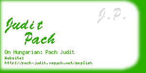 judit pach business card